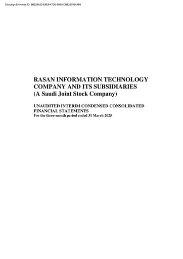 Thumbnail Rasan Information Technology Company Quarterly Report 2025-q1