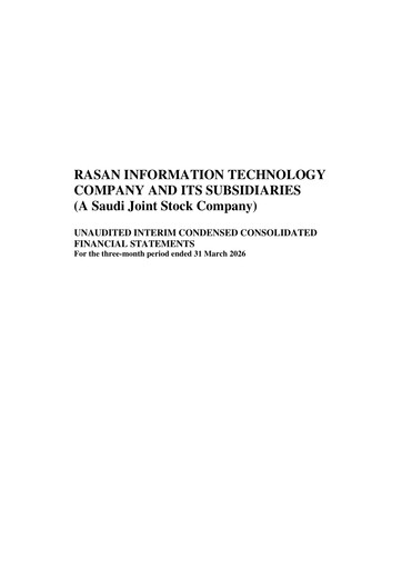 Thumbnail Rasan Information Technology Company Quarterly Report 2026-q1