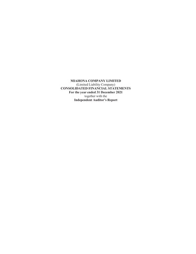 Thumbnail Miahona Company Financial Statement 2021
