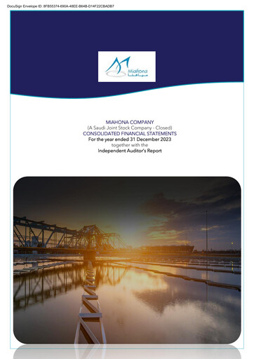 Thumbnail Miahona Company Financial Statement 2023