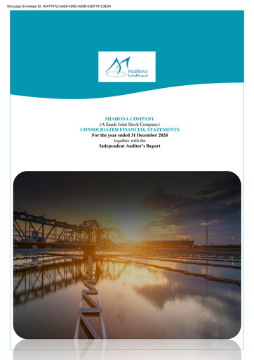 Thumbnail Miahona Company Financial Statement 2024