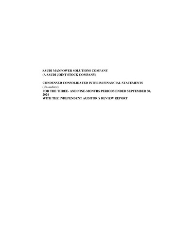 Vorschaubild SMASCO (Saudi Manpower Solutions Company) Quartalsbericht 2024-q3