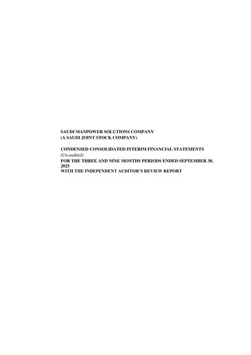 Vorschaubild SMASCO (Saudi Manpower Solutions Company) Quartalsbericht 2025-q3