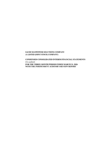 Vorschaubild SMASCO (Saudi Manpower Solutions Company) Quartalsbericht 2026-q1