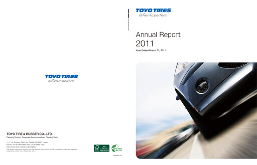 Thumbnail Toyo Tire Annual Report fy2011