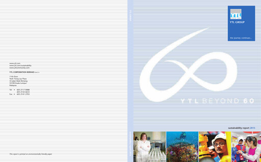 Thumbnail YTL Corporation Berhad Sustainability Report 2015