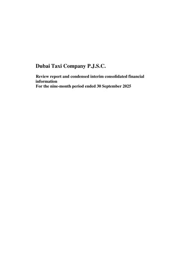 Vorschaubild Dubai Taxi Company Finanzmitteilung 2025-9m