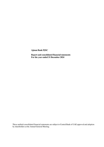 Vorschaubild Ajman Bank Finanzmitteilung 2024