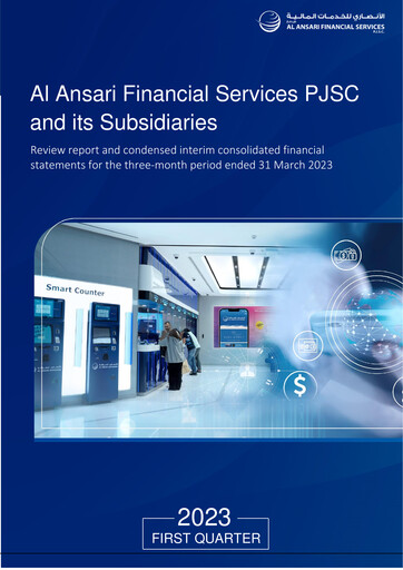 Thumbnail Al Ansari Financial Services Quarterly Report 2023-q1