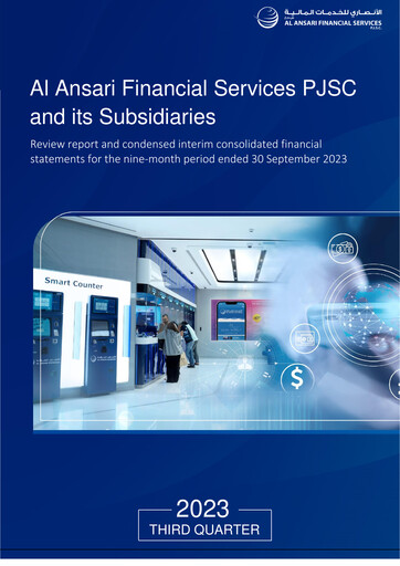 Thumbnail Al Ansari Financial Services Quarterly Report 2023-q3