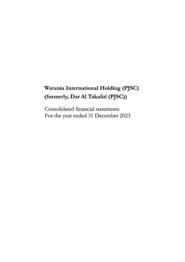 Thumbnail Watania International Financial Statement 2023