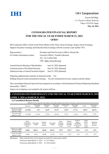 Vorschaubild IHI Corporation Finanzmitteilung fy2022