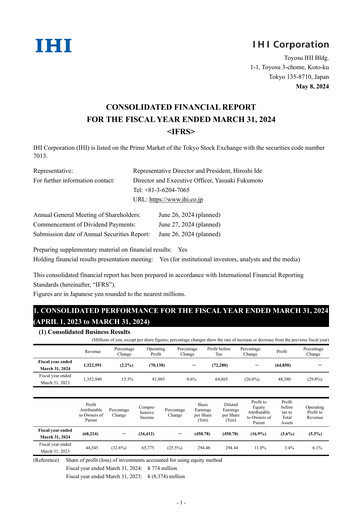 Vorschaubild IHI Corporation Finanzmitteilung fy2024