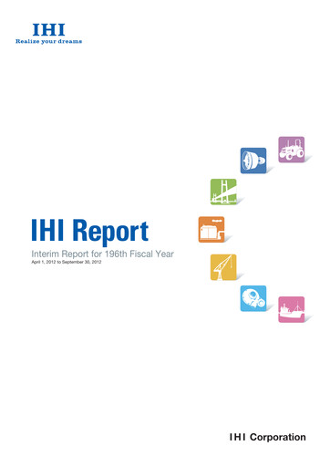 Miniature IHI Corporation Rapport semestriel 2012-h1