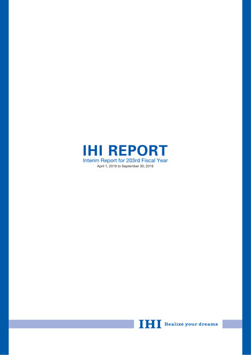 Miniature IHI Corporation Rapport semestriel 2019-h1