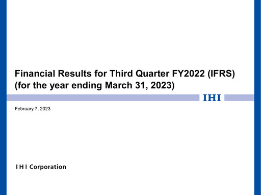 Miniature IHI Corporation Rapport trimestriel 2022-q3