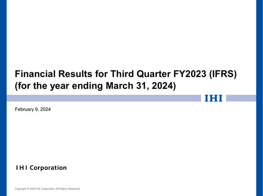 Miniature IHI Corporation Rapport trimestriel 2023-q3