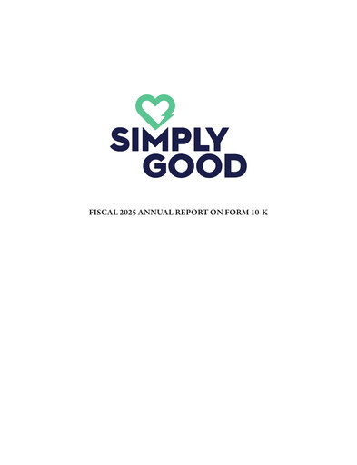 Thumbnail Simply Good Foods Annual Report 2025