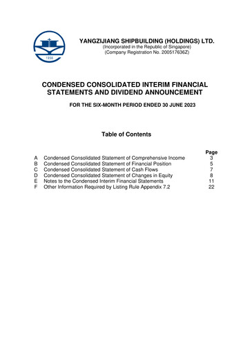 Thumbnail Yangzijiang Shipbuilding (Holdings) Ltd. Half-year Report 2023-h1