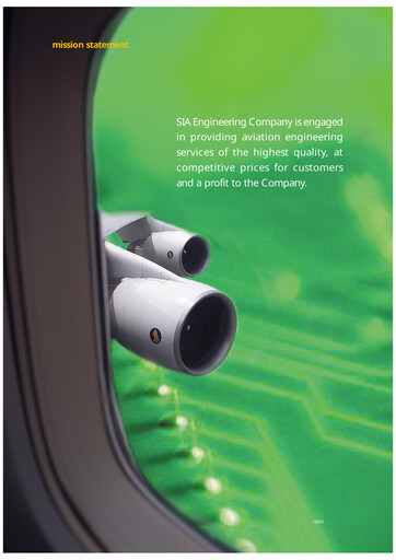 Vorschaubild SIA Engineering Company Jahresbericht 2000-2001