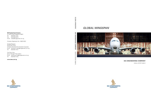 Vorschaubild SIA Engineering Company Jahresbericht 2009-2010