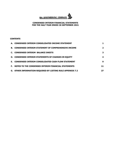 Thumbnail SIA Engineering Company Half-year Report 2021-h1