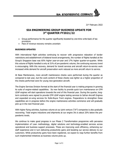 Thumbnail SIA Engineering Company Quarterly Report 2021-q3