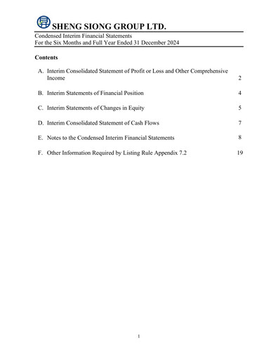 Thumbnail Sheng Siong Group Financial Statement 2024