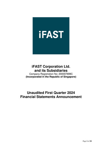 Thumbnail iFAST Corporation Quarterly Report 2024-q1