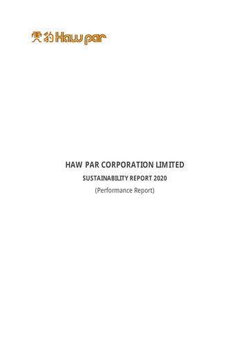Vorschaubild Haw Par Nachhaltigkeitsbericht 2020
