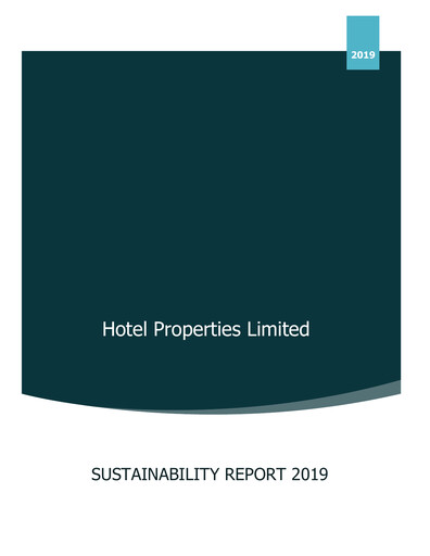 Thumbnail Hotel Properties Limited Sustainability Report 2019