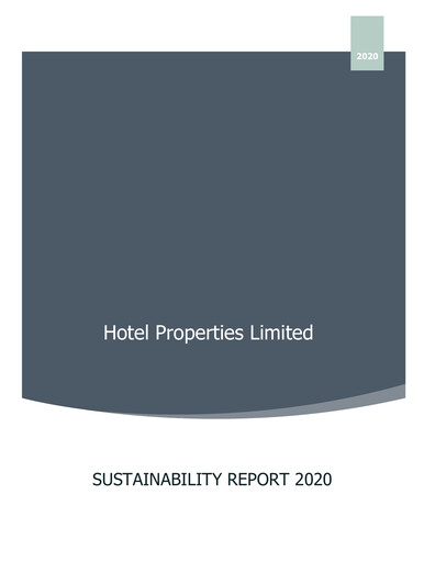 Thumbnail Hotel Properties Limited Sustainability Report 2020