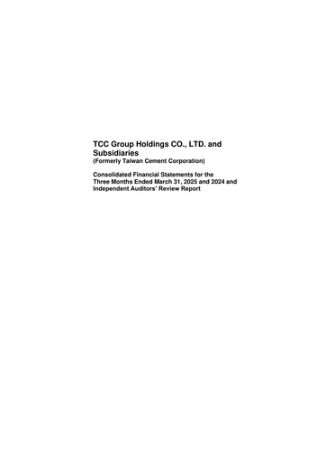 Miniature Taiwan Cement
 Rapport trimestriel 2025-q1