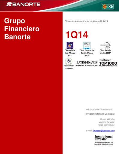 Thumbnail Banorte Quarterly Report 2014-q1