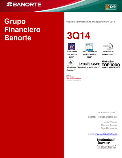Thumbnail Banorte Quarterly Report 2014-q3