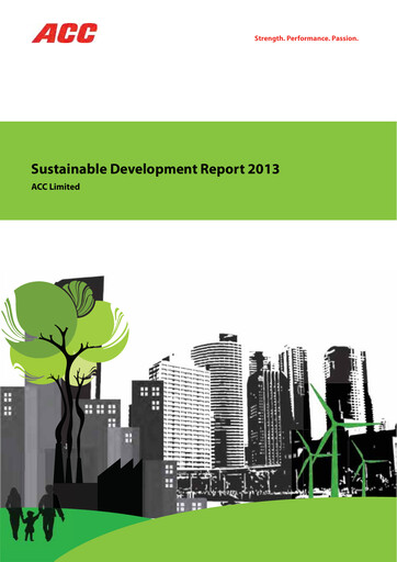 Thumbnail ACC Sustainability Report 2013