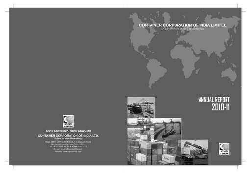 Thumbnail Container Corporation of India Annual Report 2010-2011