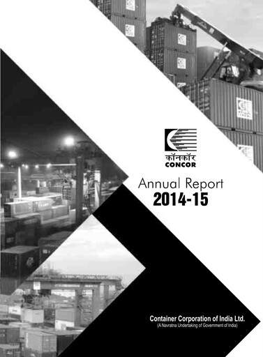 Thumbnail Container Corporation of India Annual Report 2014-2015