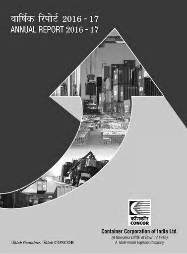 Thumbnail Container Corporation of India Annual Report 2016-2017
