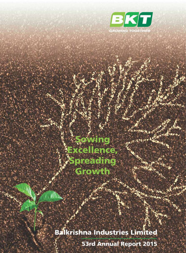 Thumbnail Balkrishna Industries
 Annual Report 2014-2015