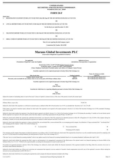 Thumbnail Murano Global Investments Annual Report 2024