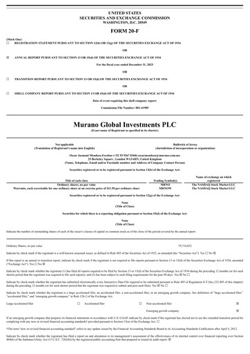 Thumbnail Murano Global Investments Annual Report 2025