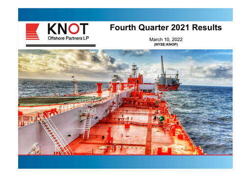 Miniature KNOT Offshore Partners Rapport trimestriel 2021-q4