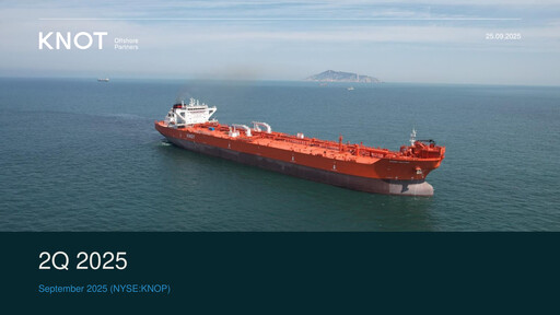 Miniature KNOT Offshore Partners Rapport trimestriel 2025-q2