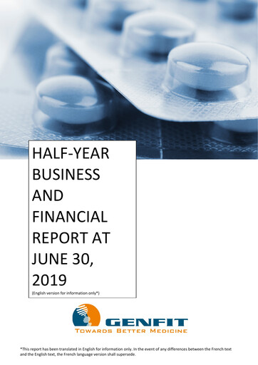 Thumbnail Genfit Financial Report 2019-h1