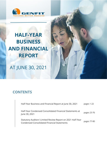 Thumbnail Genfit Financial Report 2021-h1
