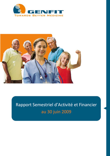 Thumbnail Genfit Financial Report 2009-h1