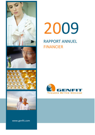 Thumbnail Genfit Financial Report 2009