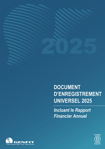 Miniature Genfit Document d'enregistrement universel 2025