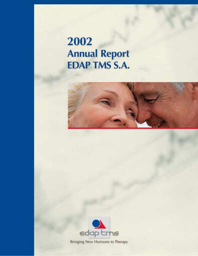 Thumbnail EDAP TMS Annual Report 2002